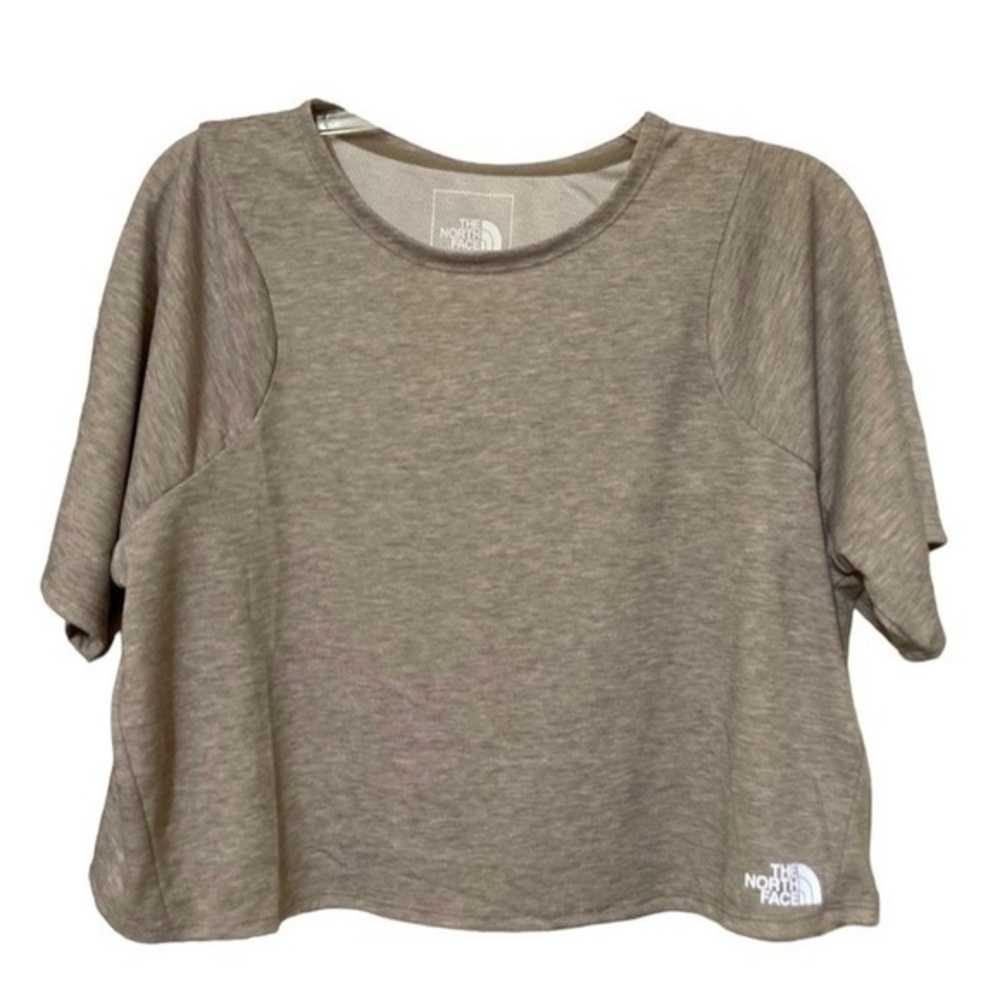 The North Face Vytrue Boxy Cropped Short Sleeve T-shirt NWT Sz L Gray